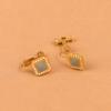 Pendientes cuadrados geométricos de la serie Tea Needle de plata S925, 2023, nuevos y exclusivos pendientes de diseño de nicho, con un toque de moda para mujer, B746