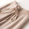 Pantalones anchos de cachemir con cintura alta y drapeados para mujer, otoño e invierno 2022, nuevos pantalones de punto rectos, pantalones casuales de lana.