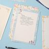 Papel Carta A4 para Estudiantes con Patrones de Dibujos Animados Creativos, Cartas de Amor Manuscritas, Papel para Fotocopias, Tarjetas de Felicitación Impresas, Adecuado para Enviar por Correo e Imprimir