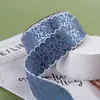 Cinta de Mezclilla con Patrón de Enredadera Láser de Colores Accesorios para el Cabello Regalo Empaque de Flores Flor para Zapatos Lazo de Cinta para Sombrero de Paja