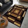 Alfombra Nórdica de Lujo Ligero para Sala de Estar, Sofá, Alfombra para Dormitorio, Alfombra de Noche, Alfombra de Felpa de Cristal Gruesa Geométrica para Cabello