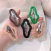 Pinza para el Cabello con Recorte en Forma de Nube, para Cabello Roto, Pinza BB, Flequillo para la Frente, Pinza Lateral de una Palabra, Pinza para el Cabello, Tocado, Pinza para el Cabello para la Parte Posterior de la Cabeza de Mujer