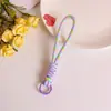 Cordón de cuentas DIY, tejido a mano con un nudo simple, adecuado para teléfonos móviles, porta-tarjetas de muñecas, mochilas, llaveros y correas de muñeca