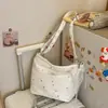 Bolsa de ombro casual transfronteiriça nova 2026, estilo coreano da moda, simples e jovial, versátil para o uso diário