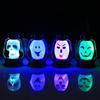 Decorações de Halloween lanterna pequena portátil luminosa lanterna de abóbora com som cena de festival fantasma adereços layout ornamentos