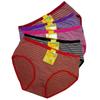 Ropa Interior de Mujer Rayada para Correr de Cintura Media Transpirable Tallas Grandes para Madres de Mediana Edad y Mayores Suministro del Fabricante