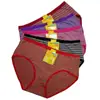 Ropa Interior de Rayas Clásicas Tallas Grandes para Madres de Mediana Edad y Mayores, Calzones Sueltos y Transpirables para Mujer, Suministro al Por Mayor
