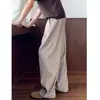 Pantalones de traje a rayas estilo Old Money para hombre, temporada de primavera y otoño, corte relajado y holgado, pierna ancha, ajuste limpio, caída, pantalones casuales
