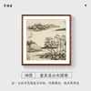 Pintura colgante de paisaje antiguo de imitación de Dong Qichang Estilo chino Pintura decorativa para sala de estar Sala de estudio Sala de té Restaurante de estilo chino Mural Pintura para vestíbulo