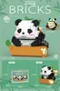 Bloques de Construcción de Muñecos de Dibujos Animados Caja Sorpresa Animal Panda Educativo para Niños Ensamblaje Regalo de Año Nuevo Juguetes para Niños y Niñas Venta al por Mayor