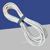 M-white B Máquina de costura industrial de plataforma plana Máquina de costura de ponto reto de agulha dupla para borda Máquina de costura de plataforma plana com correia branca triangular