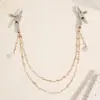 Nuevas Pinzas para Pezones de Metal con Cadena de Empalme Rayo, Accesorio de Flirteo Alternativo Sexy Unisex Joyería de Cadena para el Pecho