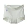 Algodón Hilo Puro Algodón Ropa Interior Mujer Cintura Media Algodón Extendido Algodón 10A Entrepierna Inferior Antibacteriano Calzones Sin Costuras
