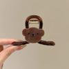 Pinza para el Cabello Grande de Peluche para Mujer 2025 Modelo Nuevo Pinza Tiburón de Gama Alta Estilo Coreano Sensación de Alto IQ Pinza Melard