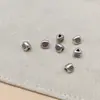 Prata Tailandesa padrão de peixe contas triangulares soltas DIY pulseira trançada à mão contas espaçadoras de osso de peixe beadwork feito à mão acessórios de prata S925