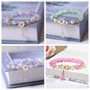 Pulsera de cristal de imitación estilo niña flor pequeña regalo para niños pequeña fresca exquisita pulsera para novias en stock venta al por mayor