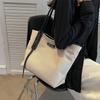 Bolsos para Mujer 2026 Otoño e Invierno Nuevo Estilo Bolso de Mano de Lona Bolso Tote de Gran Capacidad Bolso de Hombro para Viajes de Negocios Equipaje