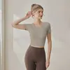 Top deportivo para mujer, camiseta de manga corta, pantalones ajustados de secado rápido para correr, moldeadores, conjunto de ropa para yoga, Pilates y fitness