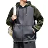Sudadera para Hombre 2025 Otoño e Invierno Nuevo Color Combinado con Capucha Estilo Retro Americano Tendencia Camuflaje Sudadera para Hombre Venta al por Mayor