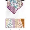 Nuevo Pañuelo Cuadrado de Poliéster de Alta Apariencia de Amazon para Mujer, Creativo y Hermoso Pañuelo Cuadrado de Satén Estampado por Ambos Lados de 60