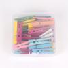 Pinzas de madera para ropa de colores creativos, venta al por mayor transfronterizas de fábrica, pinzas para fotos, pinzas de madera de varios colores