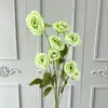 Flores artificiais: Rosa Princesa de 8 Cabeças para Casamentos, Flores Decorativas para Arranjos de Corredor de Casamento, Flores Artificiais para Decoração de Casa