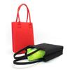 Bolsa de feltro criativa de cor sólida, bolsa simples e fashion para eventos, sacola de compras não tecida, atacado, logotipo personalizado