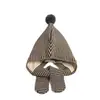 Sombrero de Punto para Niños Estilo Coreano Otoño e Invierno Cálido Engrosado Sombrero Integrado con Bufanda Niños y Niñas Sombrero de Lana Tejida a Prueba de Viento con Protección para las Orejas Moda