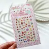 Pegatinas 5D Estéreo para Uñas Pegatinas de Arte para Uñas en Relieve Animales Lindos Kuromi Labubu Niños y Niñas Dibujos Animados Pegatinas Luminosas