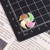 Molino de Viento de Flores Coloridas Lindo Pegamento de Crema Accesorios de Resina Material para Funda de Teléfono Móvil DIY Interior de Coche Pasador de Pelo