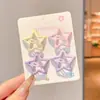 Presilha de cabelo infantil presilha fofa para franja presilha para testa presilha lateral feminina presilha pequena acessórios de cabelo presilha bb cinco estrelas osso novo