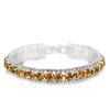 Pulsera de Pedrería con Explosiones de Amazon para Mujer Novia Pulsera de Diamantes Completa Accesorios de Boda Pulsera Material Cobre Total