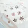 Decoraciones para Uñas con Flor de Perla Mini y Pedrería, Accesorios de Flor de Pedrería de Color Sólido Simples y Versátiles, Montículo de Perlas