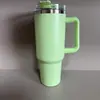 Caneca térmica portátil transfronteiriça de grande capacidade 40oz com alça, garrafa térmica de aço inoxidável Amazon, porta-copos de carro, uso ao ar livre