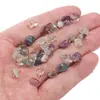 Cristal de Pino Azul Fluorita Mini Natural Color Grava Pequeña Colgante Pequeño Conservador de Color Material para Pulseras Pendientes DIY Accesorios