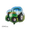 Venta al por mayor de comercio exterior juguete de coche de dibujos animados globo de película de aluminio camión de ingeniería camión de bomberos cumpleaños de niños decorativo globo de película de aluminio