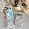 Funda con Pedrería en Forma de Corazón Adecuada para iPhone 17 Pro Max, Soporte Magnético Simple para 16/17 Pro, Funda para Teléfono iPhone 15/17