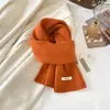 Bufanda de Lana Otoño e Invierno Gama Alta Color Sólido Calentador de Cuello Pequeño Calentador de Cuello Tejido Cálido para Mujer Bufanda 100% Lana para Mujer Venta al por Mayor