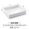 Plato para olla caliente 10 vajilla de melamina plato rectangular de plástico para buffet plato para exhibición de guarniciones para barbacoa comercial