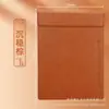 Prancheta de Conferência em Couro A4, Pasta em Couro, Quadro de Escrita, Bloco para Reunião de Negócios, Apoio para Copo d'Água, Suporte para Menu, Porta-copos