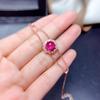 Pulsera Tesoro de Moda Nueva Lujo Simulación Corindón Rojo Chapado Color Oro Rosa 18K Joyería de Mano para Mujer Venta al por Mayor