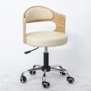 Respaldo de Madera Maciza Silla Elevable de Escritorio Apartamento Pequeño Moderno Sencillo Silla de Computadora de Estudio Silla de Estudiante Silla Giratoria Pequeña para el Hogar