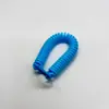 Anillo de Aleación Personalizado Cuerda de Resorte Llavero de Resorte Cuerda Retráctil Soporte para Tarjetas Cordón Elástico Llavero Moderno Minimalista