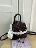 Bolsa de Lunares con Lazo para Mujer 2026 Verano Nueva Moda Bolso de Moda Fresco con Adorno de Encaje Mochila Pequeña para Salidas Diseño de Nicho