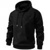 Sudadera con capucha de punto para hombre, nueva moda Otoño/Invierno 2026, Sudadera con capucha casual holgada engrosada con forro polar para hombre