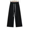 Nuonuo Pantalones Casuales Holgados Gruesos de Repuesto Plano Otoño e Invierno Nuevo Estilo Look Adelgazante Pantalones de Pierna Ancha Pantalones Deportivos Perezosos Forrados de Felpa para Mujer