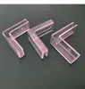 Clipe de Fixação Cruzada de Plástico Transparente Placa de Espuma Vidro Acrílico Placa KT Tipo L Reto Tipo T Clipe de Tela 2-12mm