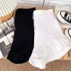 Shorts de Cintura Alta Emagrecedores com Zíper e Babados de Perna Larga para Mulheres 2024 Novo Design de Verão Doce Casual Hot Pants