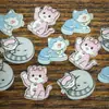 Botões de Animais Gatinhos Fofos, Acessórios Coloridos Feitos à Mão para DIY, Botões para Bolsa, Tops Fofos, Botões para Suéter
