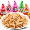 Galletas de Arroz Crujientes en Forma de Cuerno Populares de Moda Alimentos Inflados Papas Fritas Botanas Botanas Empaquetadas Individualmente Caja Completa